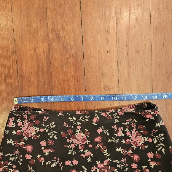 Vintage Old Navy Brown Floral Skirt - Picture 3 of 6